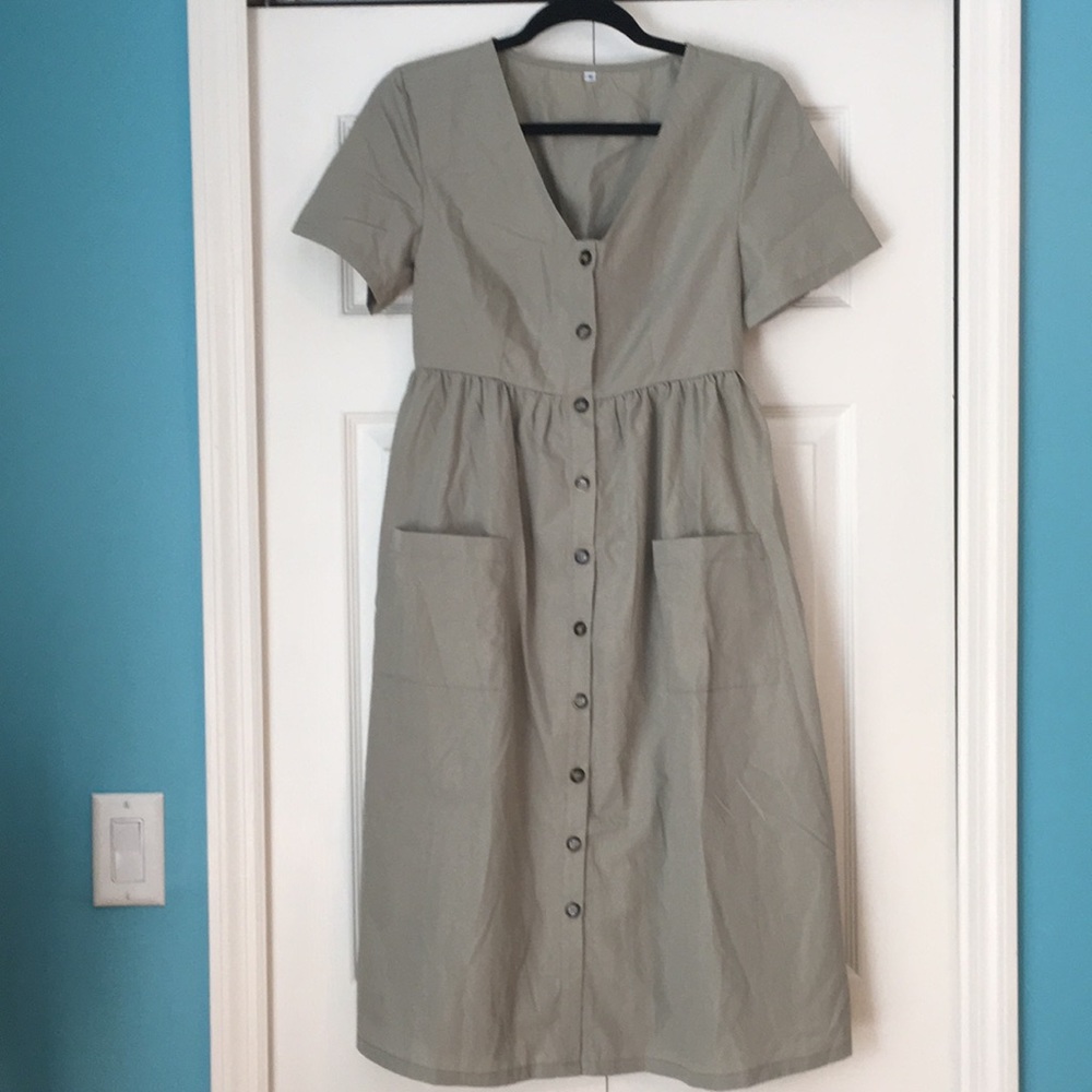 Button Front Dress